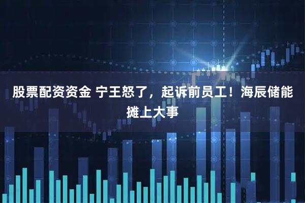 股票配资资金 宁王怒了，起诉前员工！海辰储能摊上大事